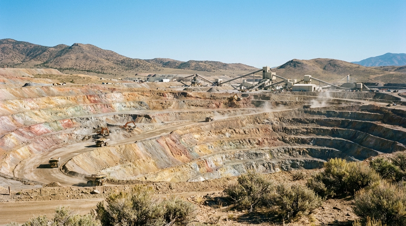 A critical minerals mine reflecting the upstream challenges in securing supply.